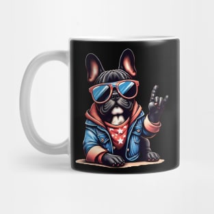 Funny French Bulldog with Sunglasses Mug